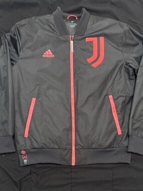 adidas Black Jacket with Infrared Accents